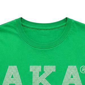 Camiseta de algodón de manga corta para mujer con estampado de letras Green Pearl, diseño gráfico, informal, a la moda, para verano, ropa de calle, uso diario - Product Image 3