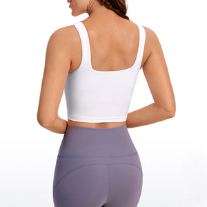 Sujetador deportivo de yoga personalizado, ligero, transpirable, ecológico y reversible con logo personalizado. - Product Image 2