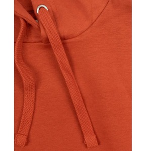 Sweat-shirt à capuche en polaire pour homme, couleur unie, coupe classique, décontracté, pour l'automne, orange, en coton, avec poche - Product Image 5