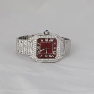 Reloj de Lujo Personalizado, Totalmente Cubierto de Diamantes Moissanite VVS, Calidad Premium, Nuevo, para Hombre y Mujer, Precio al por Mayor - Product Image 1