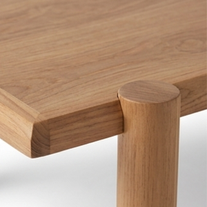 Mesa de Centro Minimalista de Madera de Teca con Acabado Natural, Mueble Moderno para Sala de Estar - Product Image 3