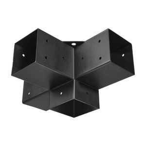 Kit de Pérgola Bioclimática con Soportes de 4x4 Pulgadas y Vigas de Madera de 3.5x3.5 Pulgadas, 3 Vías (4 Piezas), 4 Vías (2 Piezas), Dimensiones Reales del Gazebo - Product Image 6