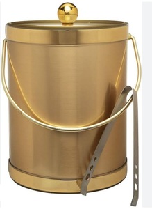 Accesorios de Bar, Cubitera de Acero Inoxidable con Acabado Brillante para Vino y Cerveza, con Asa y Tapa - Product Image 3