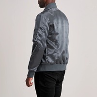 Veste universitaire en satin moderne, impression numérique personnalisée, fermeture à boutons pression, veste bomber pour un style décontracté urbain
