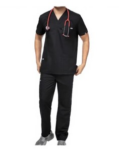 <b>Scrubs</b> Top for Women Summer <b>Plus</b> <b>Size</b> V Neck Casual Short Sleeve Basic Work Shirt Nursing Uniform <b>Scrub</b> Sets Spandex - Product Image 3