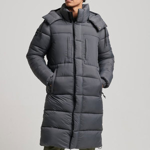 Stylish Long Puffer <b>Jacket</b> With Quilted Layers Warm Lining And Secure Front Closure For Winter Long Puffer <b>Jacket</b> - Product Image 1