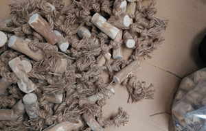 Jouet à mâcher pour chien et chat en corde de coco premium Blue Lotus, très populaire, écologique, sûr pour l'intérieur, pour les soins dentaires, la dentition et le soulagement du stress - Product Image 5