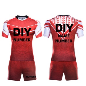 Toile de Rugby à Motifs Imprimés Coupe-Vent en Polyester Respirant et Durable Unisexe - Product Image 2