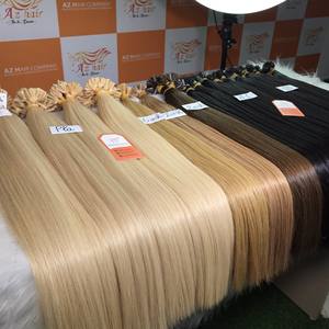 Haute qualité 100% vietnamien Extensions de cheveux usine en gros 613 # Pla couleur kératine pointe plate 26 pouces - Product Image 6