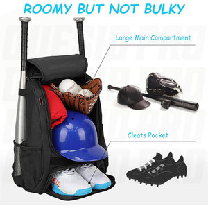 Sac à dos de baseball à roulettes haut de gamme, durable, imperméable, grande capacité, multifonctionnel, pour équipement de baseball, avec logo personnalisé - Product Image 4