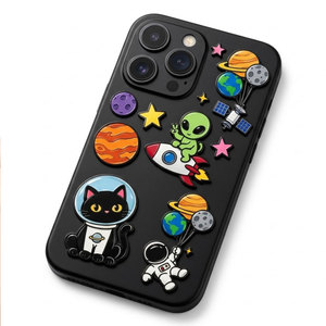 Custom Phone Charm Stickers Metal Adhesive Logo Badges for Smartphones OEM Promotional <b>Gift</b> Manufacturer Supplier - Product Image 3
