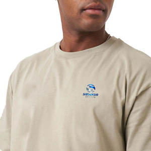 Camiseta Oversize de Algodón 100% de Alta Calidad, Gruesa y Transpirable, con Hombros Caídos, Cuello Medio Alto, Estilo Urbano, Unisex, Personalizable para Hombre - Product Image 5