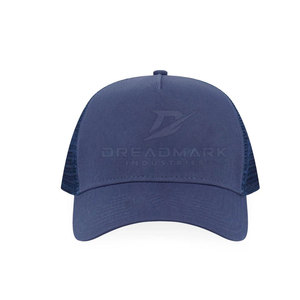 Unisex <b>Navy</b> Blue 6-Panel Mesh Trucker <b>Hat</b> Breathable Adjustable Casual Cap Spring Summer Adult Fit - Product Image 2