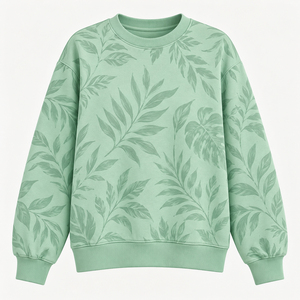 Sudadera Estampada Personalizada para Mujer, Corte Holgado, Cuello Redondo, Manga Larga, Estilo Casual de Primavera, Sudadera de Manga Larga - Product Image 1