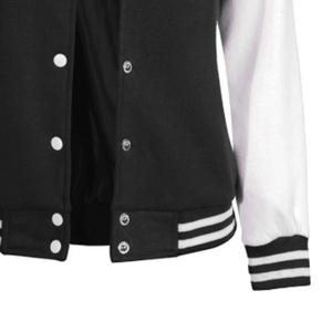 Veste de baseball personnalisée, style Varsity, avec logo brodé, corps en laine, manches en cuir PU, veste d'équipe de baseball, veste d'uniforme scolaire pour hommes - Product Image 6