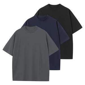 Nouvelle Collection Vêtements : T-shirts Homme d'Été en Coton, Coupe Ample Oversize, Design Noir Uni, Personnalisables - Product Image 4