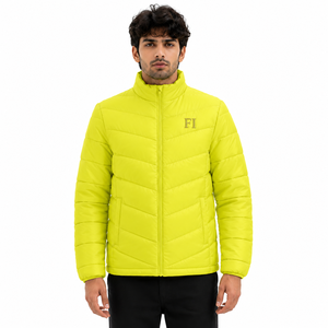 OEM <b>Men</b>’s Solid Quilted Winter <b>Jacket</b> Full Sleeve Puffer <b>Men's</b> <b>Jackets</b> Windproof <b>Lightweight</b> Casual Outerwear Clothing Wholesale - Product Image 1