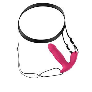 Nuevo Vibrador de Moda para Fiestas con Correas, Resistente al Agua IPX6, Recargable por USB, 10 Frecuencias, Color Rojo Rosa, Estimulación para Adultos - Product Image 1