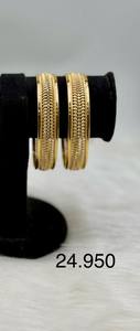 Luxury 22K <b>Gold</b> Dubai Bridal <b>Bangles</b> <b>Set</b> Intricate Mesh Filigree Indian Wedding Jewelry for Women Gift Party - Product Image 2