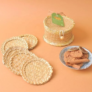 Eco-Friendly Loofah/Rattan/Seagrass <b>Teapot</b> Mat Coaster Heat Insulation Customize Size <b>Tea</b> and Coffee Tableware Made in Vietnam - Product Image 5
