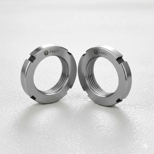 Tuerca de Bloqueo SE (Somnath Engineering) DIN 981 KM01 para Uso Industrial Pesado CLASE 4, Autoblocante, Totalmente Roscada, Mecanizada por CNC, Tuerca Natural - Product Image 3