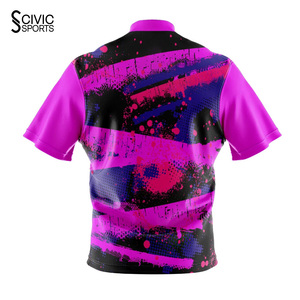 Men <b>Bowling</b> Jersey Darts Club Sublimation Printed Shirt Durable OEM Manufacture Coolest Jersey - Product Image 6