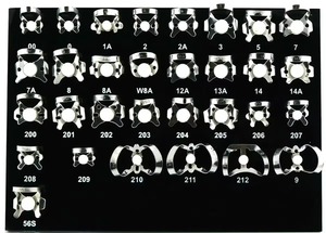 Kit d'isolation dentaire professionnel avec caoutchouc dentaire, pinces, perforateur de cadre et accessoires pour traitement endodontique - Product Image 5