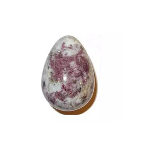 Huevo Yoni de Lepidolita Natural, Piedra Semipreciosa de Jade para Protección Energética, Ejercicio Vaginal, Tallado con Diseño Feng Shui - Product Image 3