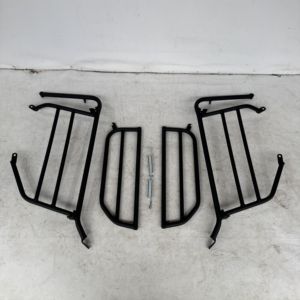 Porte-bagages arrière pour scooter électrique M-Biker VinFast Motio, acier noir mat, design moderne et durable - Product Image 3