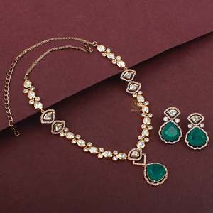 Tushi Polki Necklace Set-Fine Jewelry Set - Product Image 3