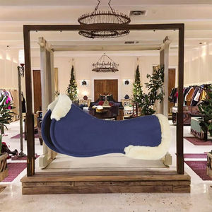 Nouvelle tapisserie de selle western 100 % laine de qualité supérieure, couleur unie, pour courses de chevaux, fabriquée au Pakistan - Product Image 2