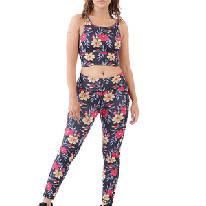 Ensembles de yoga sans couture pour femmes avec designs et logo personnalisés sur la taille, vêtements de sport antibactériens et à séchage rapide pour la salle de sport et le fitness - Product Image 2