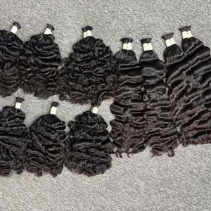 Lots de Cheveux Naturels Double Drawn en Gros pour Vendeurs – Extensions de Cheveux Humains Vietnamiens Bouclés Doux en Vrac - Product Image 6