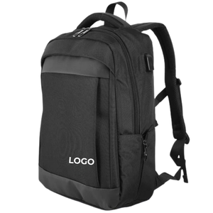Custom Logo 1075 <b>Laptop</b> <b>Backpack</b> 15 Inch Waterproof Polyester Business Men's RFID USB Large Capacity Carrying Lightweight - Product Image 1
