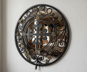 Fenêtres fixes antivol en fer forgé français KHP, motifs artisanaux, acier galvanisé de haute qualité pour les maisons résidentielles, les hôtels - Product Image 5