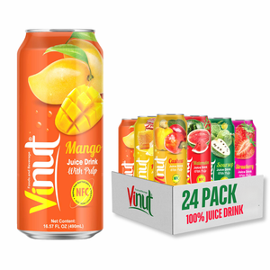 490ml pour boisson de jus de fruits sans sucre VINUT avec pulpe OEM/ODM échantillon gratuit de marque privée pour l'exportation du Vietnam - Product Image 1