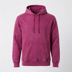 Sudadera con Capucha de Otoño con Lavado Ácido Personalizado para Hombre, Estilo Oversize, Streetwear, Vintage, Hombros Caídos, 300 GSM, Algodón Ecológico Suave - Product Image 1