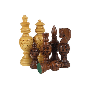 Jeu d'échecs en bois, pièces d'échecs traditionnelles de style Staunton en bois pour jeu d'échecs classique pour la maison, le bureau et la salle de jeux - Product Image 2