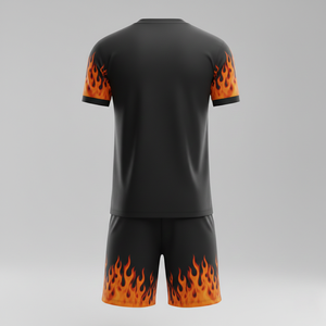 Maillot de football unisexe pour femmes avec short, ensemble d'entraînement professionnel deux pièces, tenue de sport à séchage rapide, vêtements de sport OEM personnalisés - Product Image 2