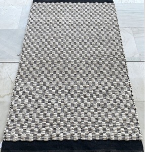 Alfombra Antideslizante Moderna de Lana y Algodón AISHA FABS, Tejida a Mano, Textura Gruesa, Tejido Plano, Color Natural, Duradera, Trenzada, para Puerta, Habitación o Sala - Product Image 5