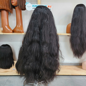 Pelucas de Cabello Virgen Vietnamita para Mujer, Súper Doble Trama, Liso Natural, con Encaje, Densidad 250, 6x6 HD Transparente, Pre-Arrancadas, Sin Pegamento - Product Image 3