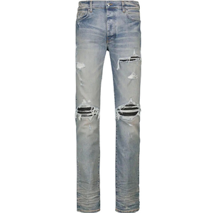 Jeans amples pour hommes de haute qualité avec logo personnalisé, nouvelle mode, respirants, en denim - Product Image 1