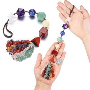 Ornement mural de haute qualité en cristal, solides géométriques platoniques, décoration suspendue, pierre de guérison des 7 chakras, pierre de reiki, yoga, énergie, décoration de voiture - Product Image 2