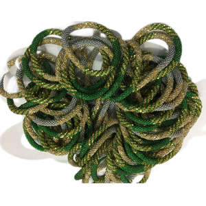 Pulseras de cuentas de vidrio multicolor con diseño de serpiente - Product Image 5