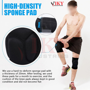 Genouillères de compression élastiques personnalisées pour le basketball avec protection du logo, soutien du genou pour le sport - Product Image 6