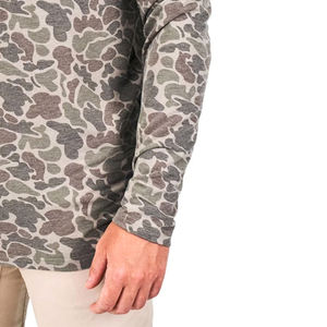 Camisa de Pesca de Manga Larga para Hombre, Camuflaje, Protección Solar UPF 50, Anti-UV, 100% Poliéster, Estilo Pullover - Product Image 4