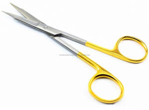 Tijeras Quirúrgicas Veterinarias y Dentales Ergonómicas de Carburo de Tungsteno TC Rectas de 13 cm, Marca Goldman Fox, Clase I, Plateadas, WPS-GFR-TC, CE - Product Image 4