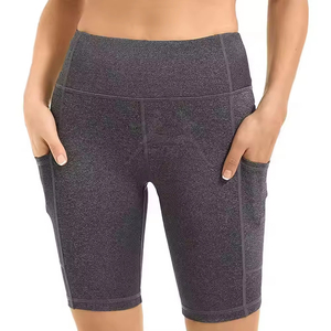 Shorts de yoga légers pour femmes, dernier design personnalisé, effet lifting des hanches, prix de gros - Product Image 4