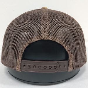 Gorra Deportiva Tipo Trucker con Logotipo Bordado en 3D Personalizado, Gorra de Papá Estructurada, Lona de Mezclilla de Alta Calidad, Diseño Clásico de Dos Tonos con Puntos de Leopardo - Product Image 4