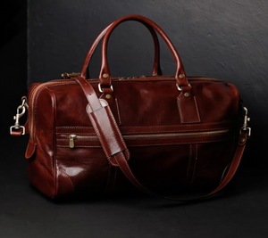 <b>Men's</b> Brown Genuine <b>Leather</b> Weekender Duffle <b>Bag</b> Large Zipper <b>Travel</b> <b>Bag</b> Luxury <b>Leather</b> Duffle <b>Bag</b> <b>Men</b> and Women - Product Image 5